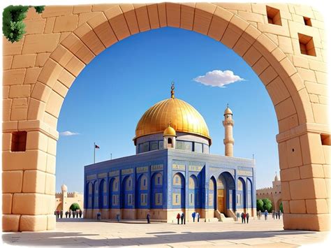 Jerusalém al aqsa mesquita alquds alsharif fundo histórico da cidade