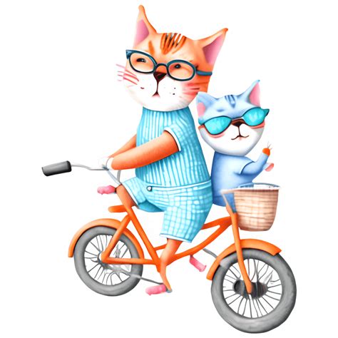 Funny Cat Bikers · Creative Fabrica