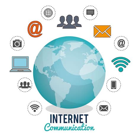 Comunicación Por Internet Vector Gratis