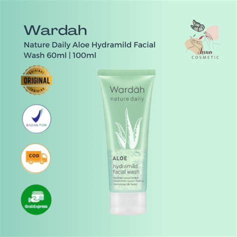 Wardah Nature Daily Aloe Hydramild Facial Wash Gel Pembersih Wajah