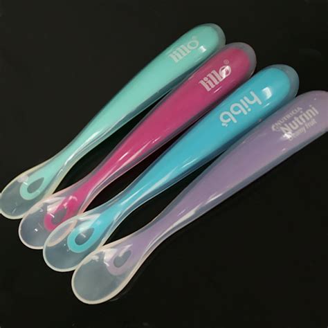 Soft Silicone Baby Spoon Baby Soft Feeding Spoon Silicone Baby Spoon