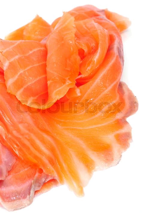 Smoked Salmon Stock Image Colourbox