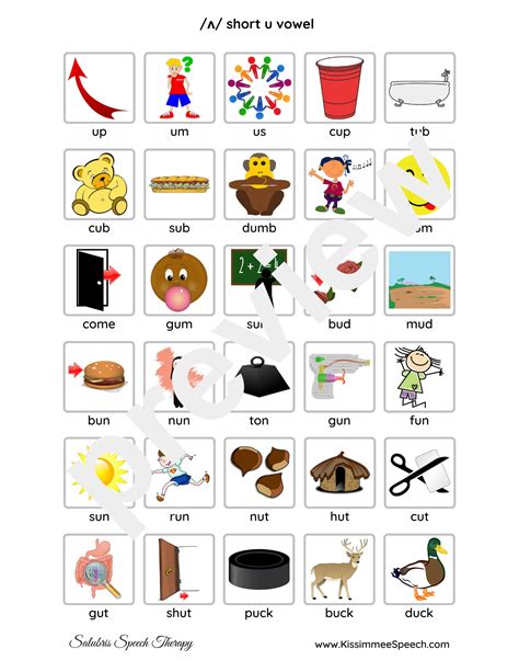 Set Of Short Vowel Phoneme Worksheets For Speech Therapy Practice 15