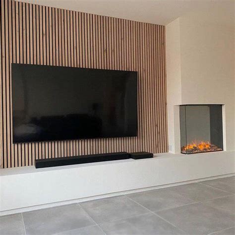 Akoestische Houten Wandpaneel Eiken Naturel 240cm X 60cm Bol