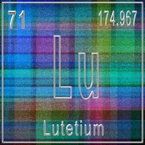 Premium Photo Lutetium Chemical Element Sign With Atomic Number And