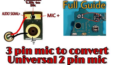 Pin Digital Mic To Convert Universal Pin Mic