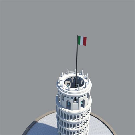 Пизанская башня 3D Модель $7 - .max .fbx .obj .png .unknown - Free3D