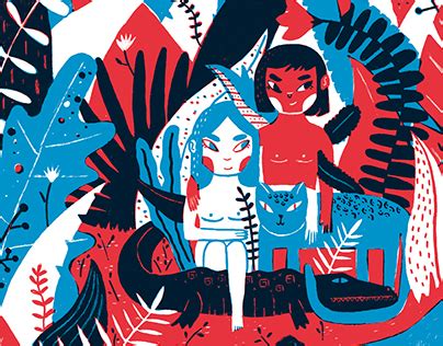 Pueblos Originarios Ilustraci N A Dos Tintas Behance