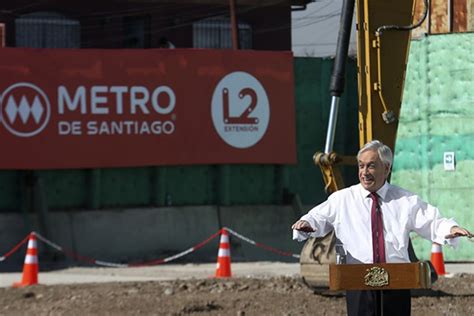 Presidente Piñera Anuncia Extensión De Línea 2 Del Metro De 5 2 Km