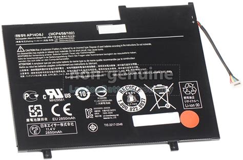 Acer Aspire SWITCH 11 SW5 171 Battery High Grade Replacement Acer