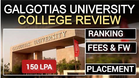 Galgotias University Honest Review 2023 Ranking Fees Scholarship