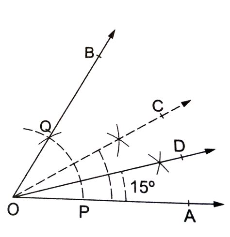 Construct An Angle Of 15 Using Ruler And Compasses Only