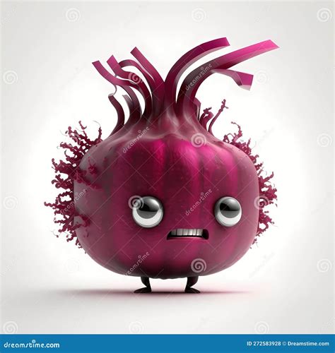 Happy Beetroot Cartoon Generative Ai Stock Illustration Illustration