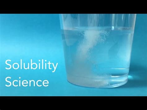 Solubility Experiment For Kids