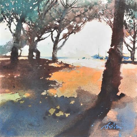 Marc Folly Watercolor Artist On Instagram Andernos Sous Pins 1