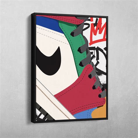 Hi Top Jordan Basketball Sneakers Nike Graffiti Sneakerhead Pop Art