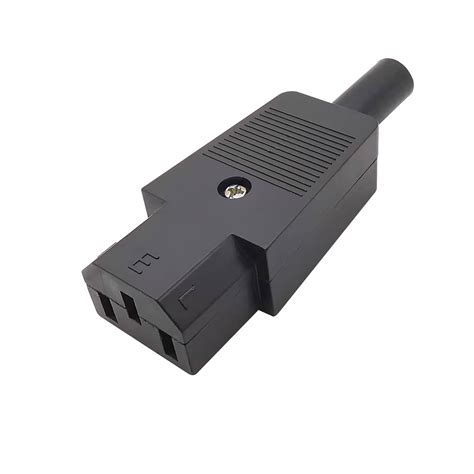 10a 250v Black Iec C13 C14 Femaleandmale Plug Rewirable Power Connector 3 Pin Ac Socket Shopee