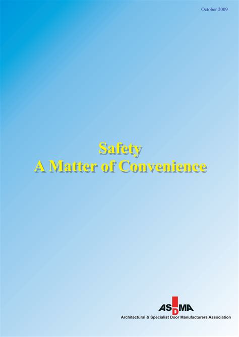 Safety Guide Cover ASDMA