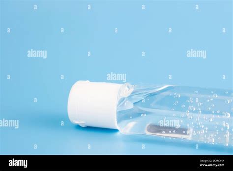 Bottle Of Instant Antiseptic Hand Sanitizer Transparent Gel Isolated On