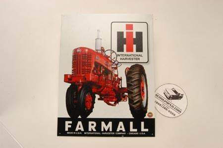 Farmall Tractor Sign Toys Books Gifts Farmall Parts