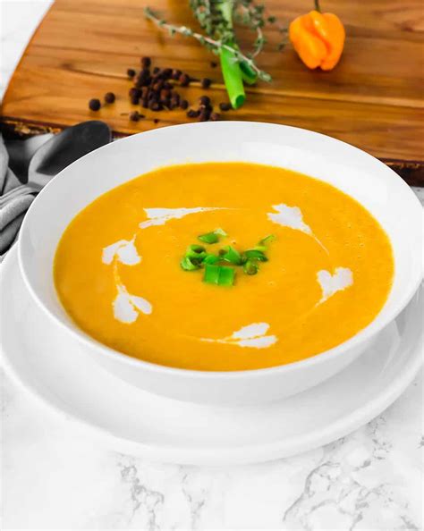 Vegan Pumpkin Soup (Pureed) - Healthier Steps