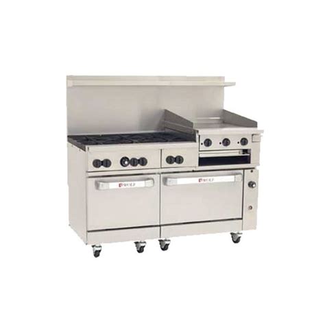 Wolf C60sc 6b24gb Challenger Xl 6 Burner Natural Gas Range With 24 Raised Griddlebroiler