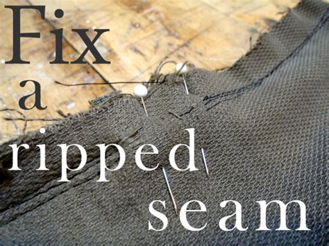 Repair Ripped Seam With Easy Hand Sewing