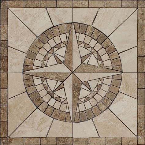 Brand New Travertine Medallion