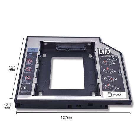 ssd hdd caddy slim tipis mm mm sata dvd slot hardisk semi