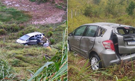 Carro Sai Da Pista E Cai Na Ribanceira Duas Pessoas Na BR 459