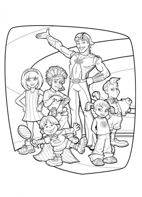 Dibujos De Lazytown Para Colorear Y Pintar