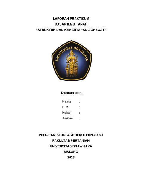 Format Laporan M3 Struktur DAN Kemantapan Agregat LAPORAN PRAKTIKUM