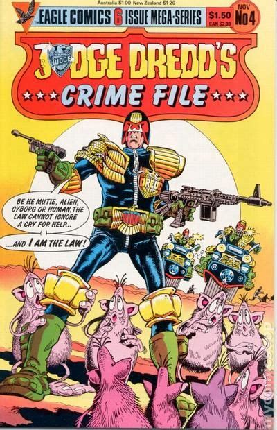 Judge Dredds Crime File 1985 Eagle Comic Books