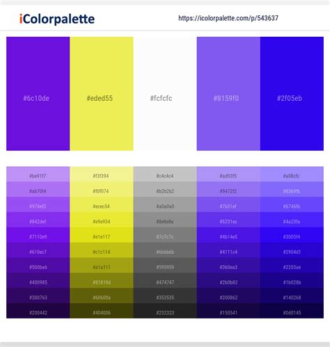 6 Latest Color Schemes with Blue Violet And Blue Color tone ...