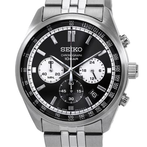 Seiko Chronograph Gmt Quartz Black Dial Mens Watch Ssb429p1 Watches Other Jomashop