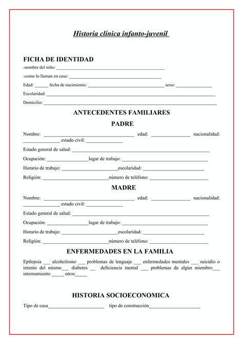 Modelos De Historias Clinicas Pdf