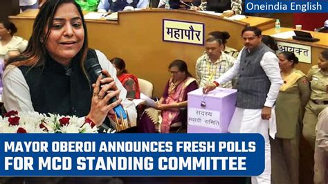 Delhi Mayor Shelly Oberoi Declares Fresh Elections For MCD Standing