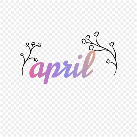 Letras De Abril PNG Abril Mês Ano Imagem PNG e PSD Para Download