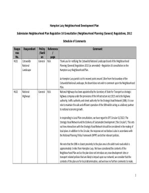 Fillable Online Hampton Lucy Neighbourhood Plan Area Designation Fax