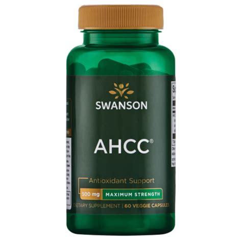 Swanson Maximum Strength Ahcc Caps Immune Support Mg Vegan