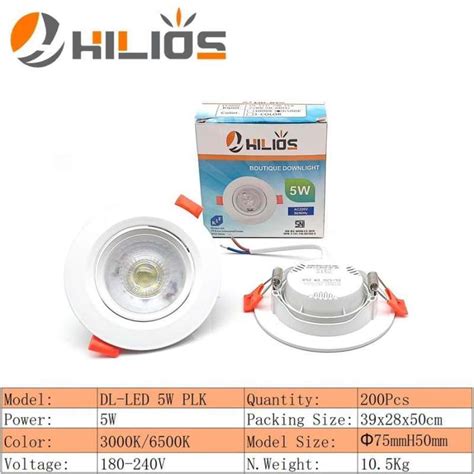 Jual Downlight Led 5W Hilios Di Seller CV Sumber Cahaya Baru Mangga