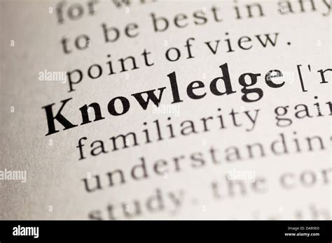 Fake Dictionary Dictionary Definition Of The Word Knowledge Stock