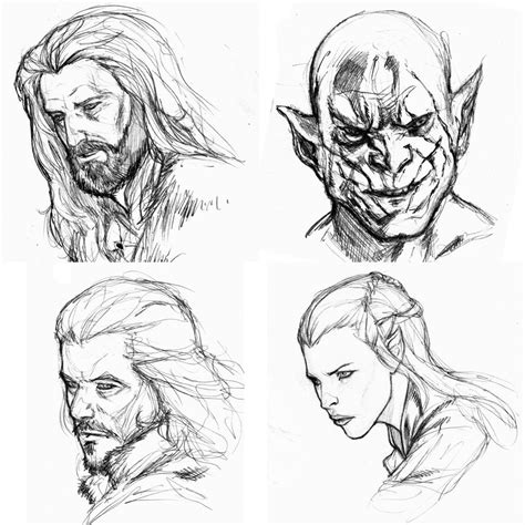 Hobbit Sketches Sketches The Hobbit Art