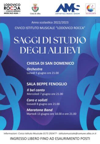 I Saggi Di Fine Anno Scolastico Del Civico Istituto Musicale Di Alba