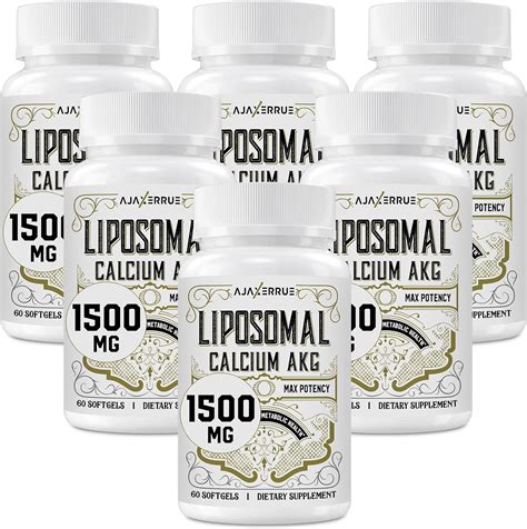 Amazon Liposomal Calcium AKG Supplement 1500 MG Alpha