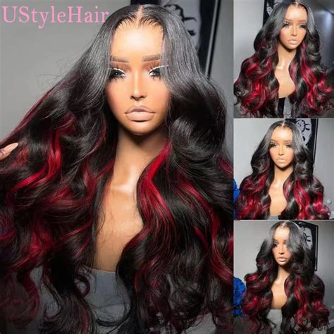 UStyleHair Perruque Lace Front Wig Body Wave Synth Tique Noire Avec