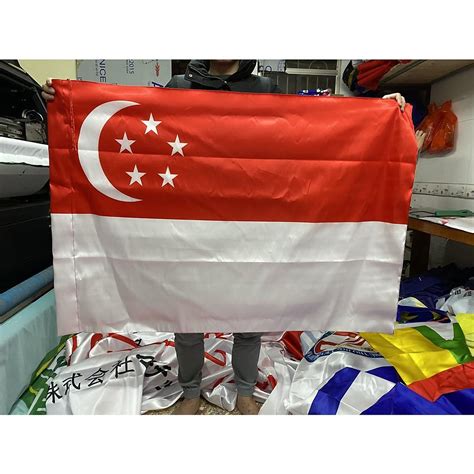 Cờ Singapore in 3D, cờ các nước, cờ Singapore | Tiki