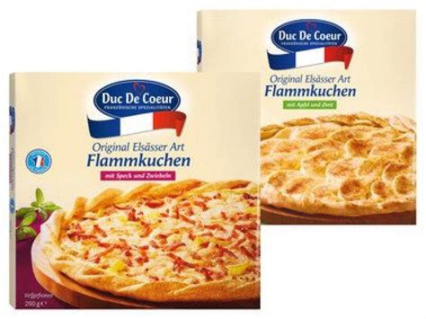 DUC DE COEUR Flammkuchen Online von Lidl Österreich wogibtswas at