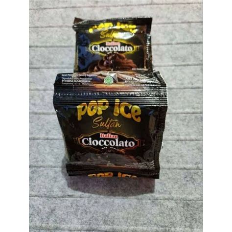 Jual Pop Ice Sultan Italian Cioccolato Sachet Shopee Indonesia