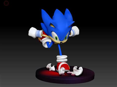 Archivo Obj Sonic The Hedgehog 3d Print Model 🦔 Gcode・idea De Impresión 3d Para Descargar・cults